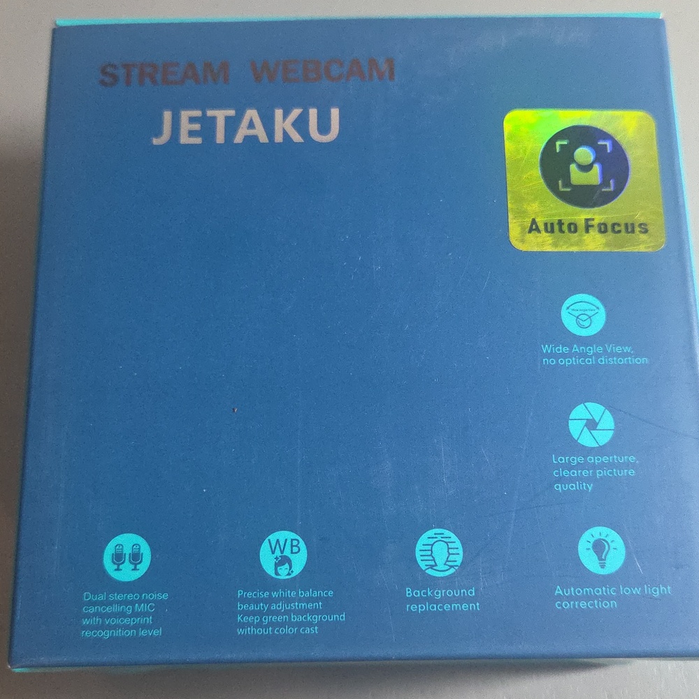 JETAKU STREAM WEBCAM background Replacement Noise Cancelling MIC